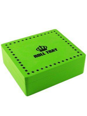 Roll Tray Large Wooden Box-Green Main image