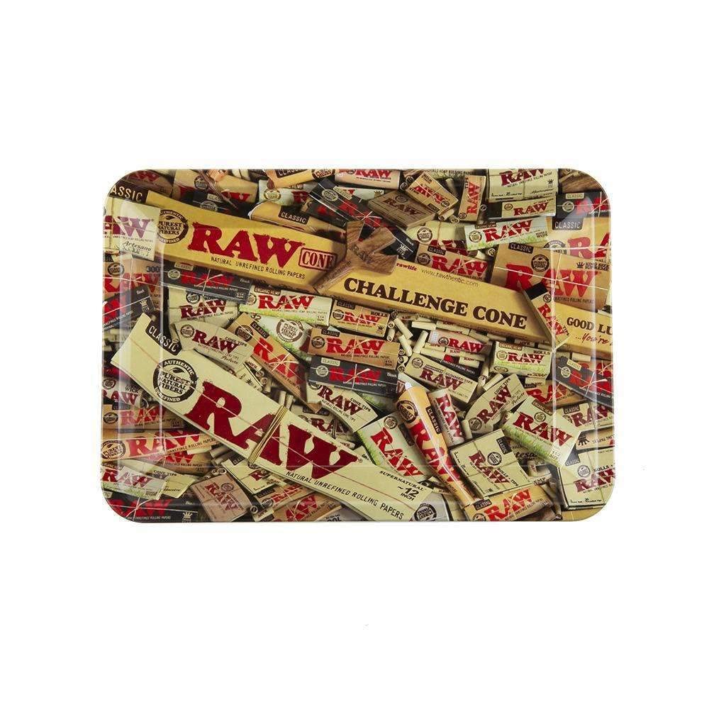 RAW Rolling Mini Metal Trays With Assorted Design - Mix Product