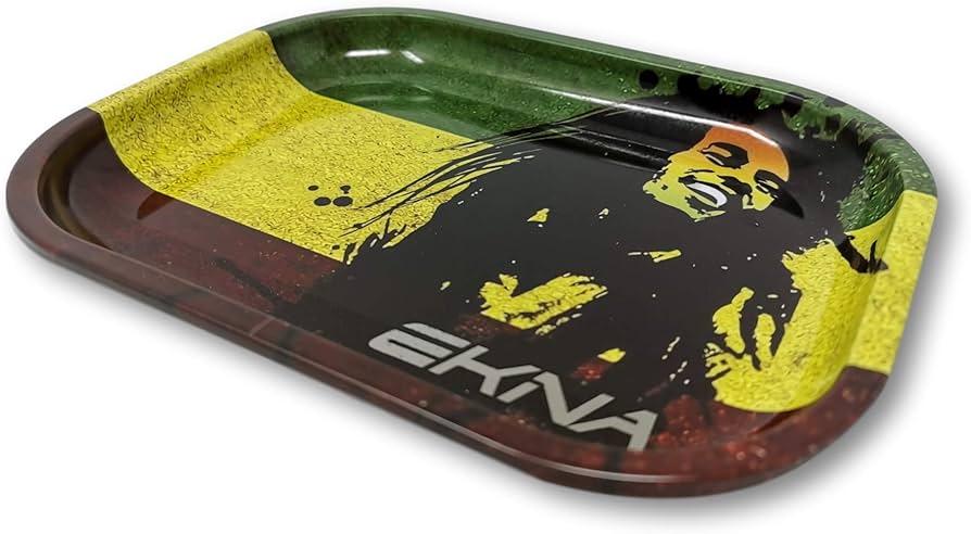Metal Rolling Tray-Bob Marley Print - Medium Main image