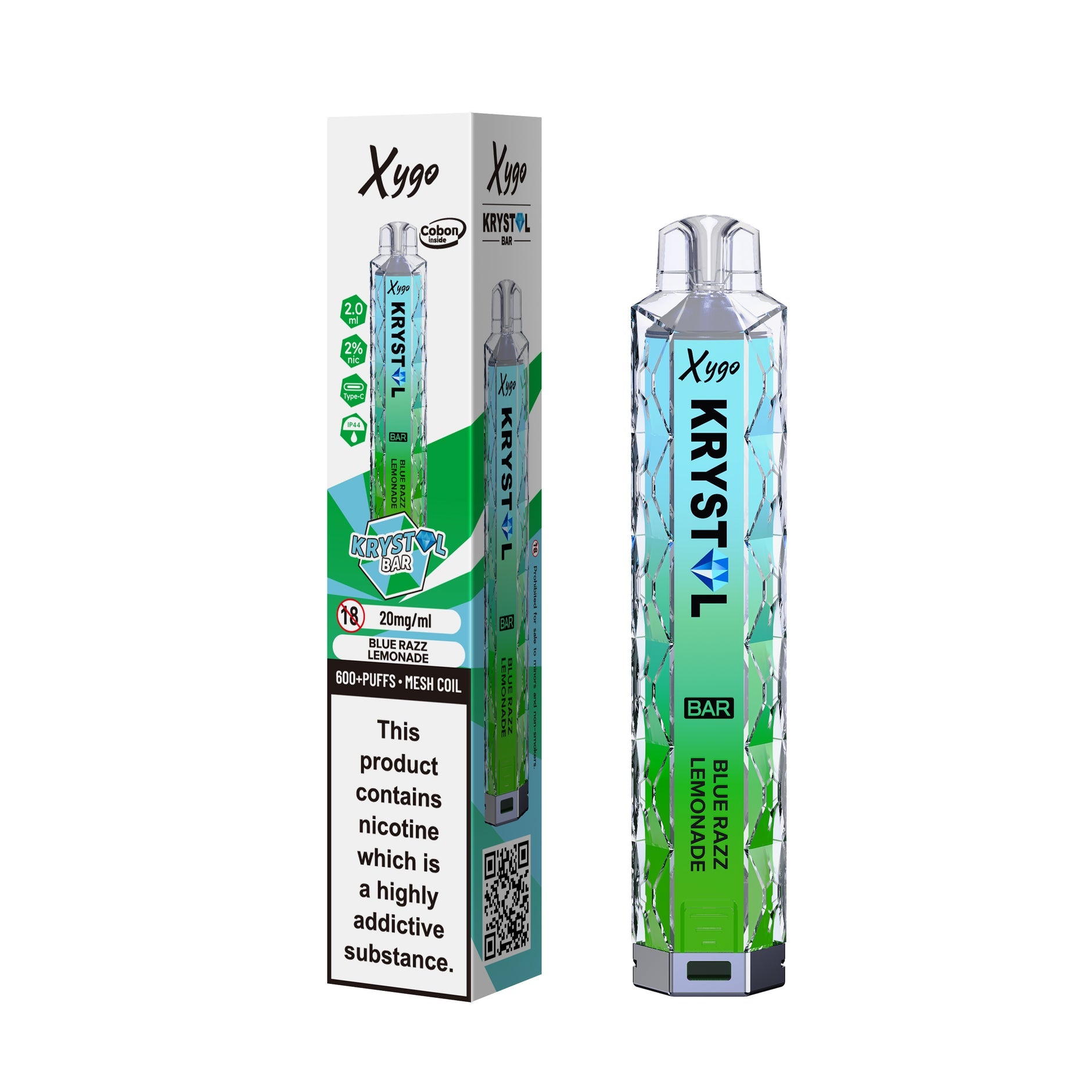 XYGO KRYSTAL 600 KIT BLUE RAZZ LEMONADE (10) Main image