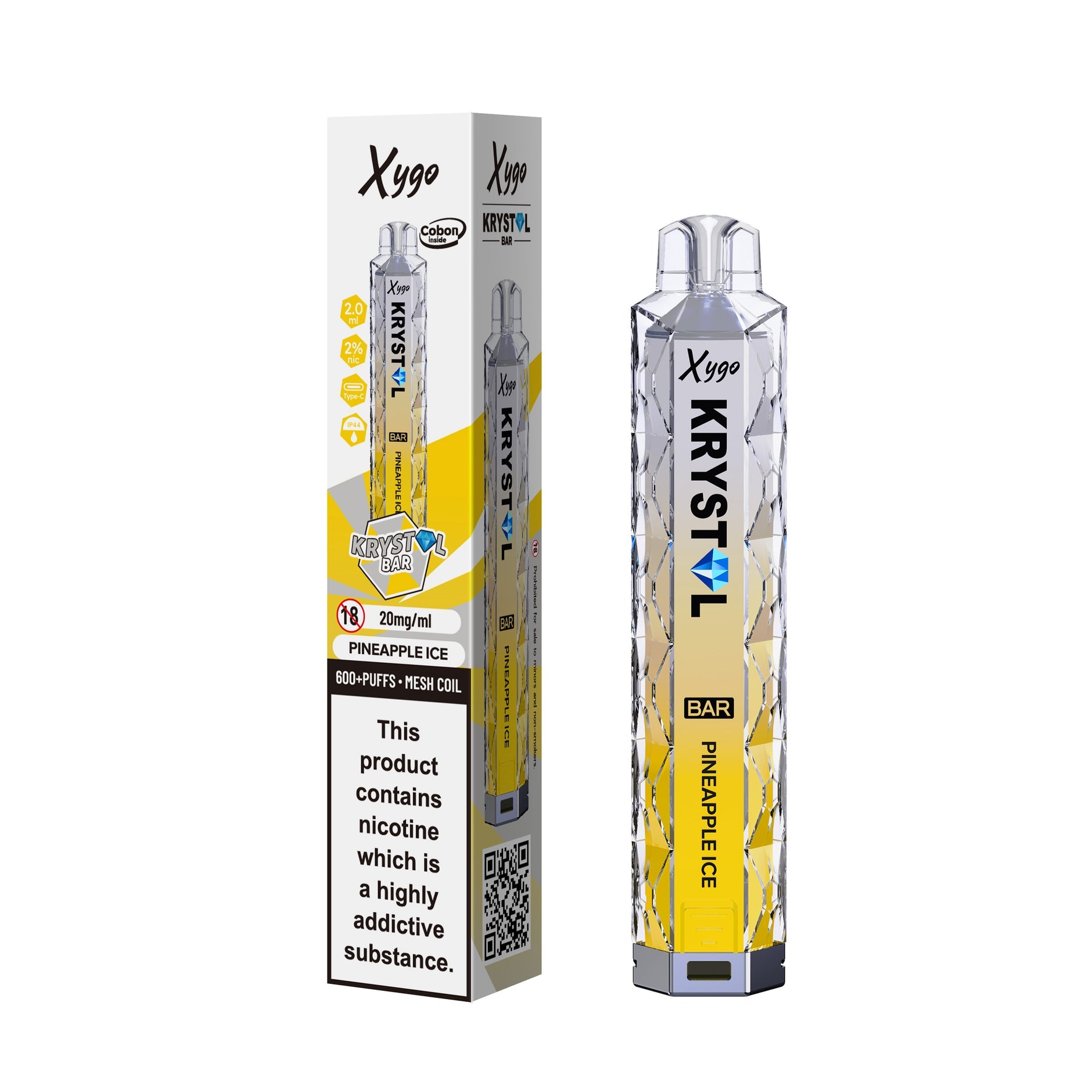 XYGO KRYSTAL 600 KIT PINEAPPLE ICE (10) Main image