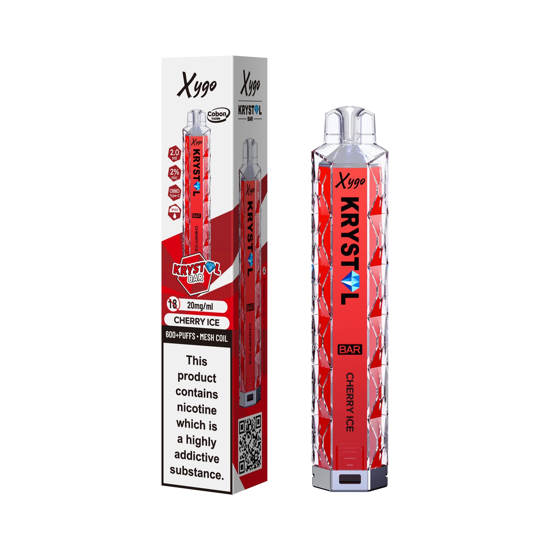 XYGO KRYSTAL 600 KIT CHERRY ICE (10) Main image