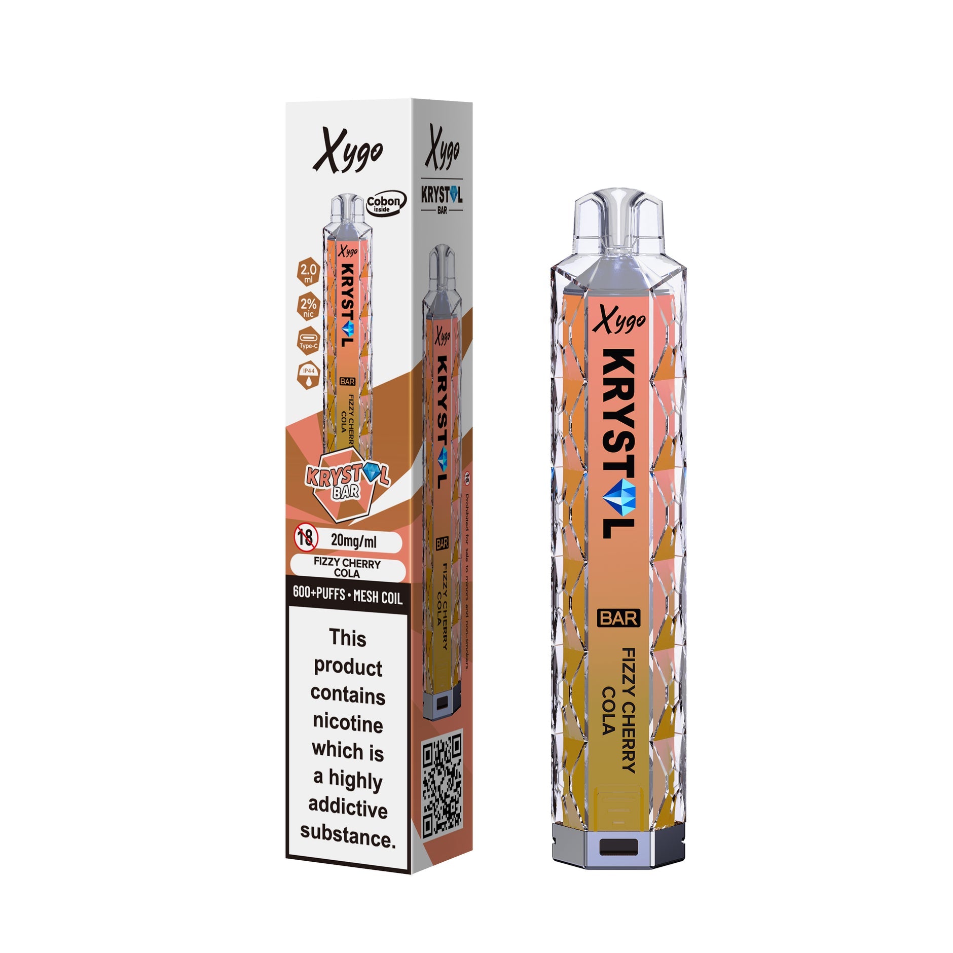 XYGO KRYSTAL 600 KIT FIZZY CHERRY COLA (10) Main image