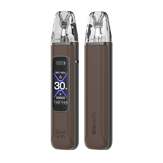 OXVA XLIM PRO 3 POD KIT BROWN LEATHER Main image