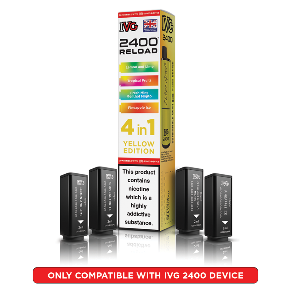 IVG 2400 RELOAD POD 4 PACK YELLOW EDITION (5) Main image