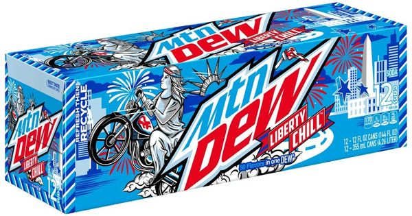Mountain Dew Liberty Chill Soda Cans 12 pk / 12 fl oz Main image