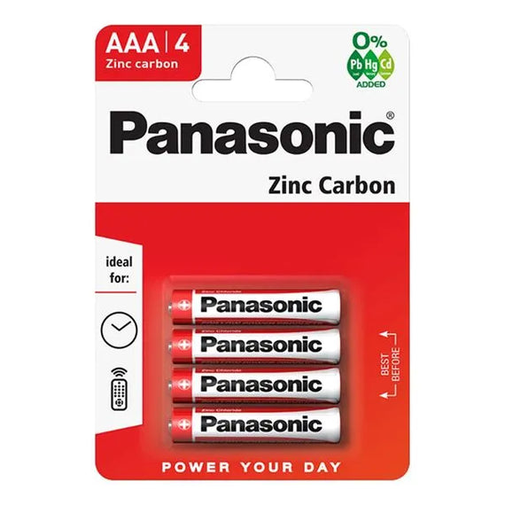 PANASONIC AAA ZINC - 4 PACK (12) Main image