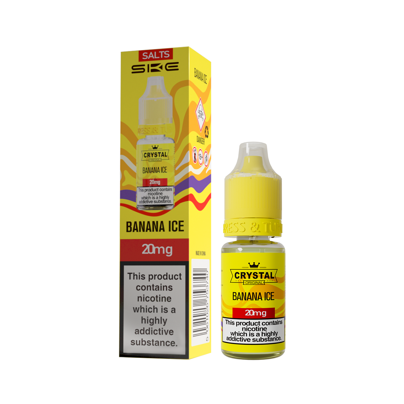 SKE CRYSTAL ORIGINAL SALTS 10ML BANANA ICE (10) Main image