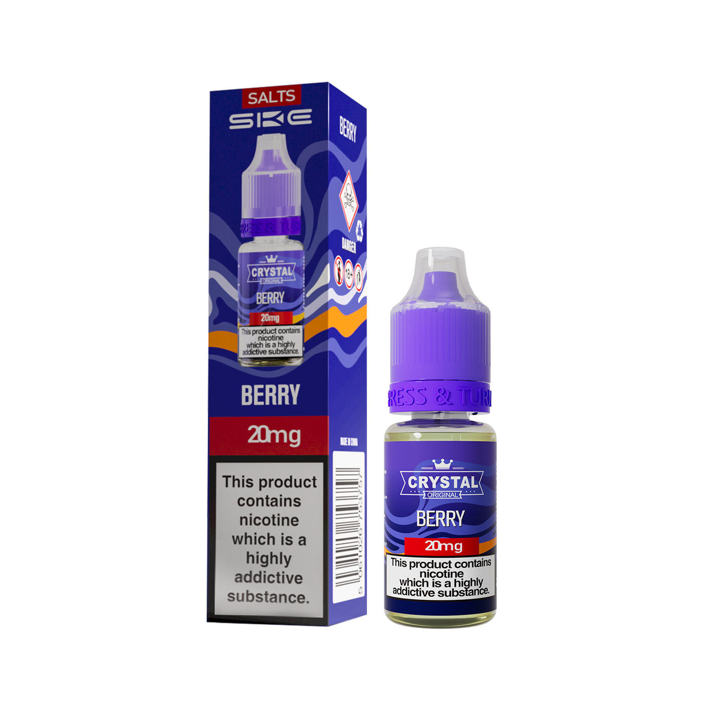 SKE CRYSTAL ORIGINAL SALTS 10ML BERRY (10)