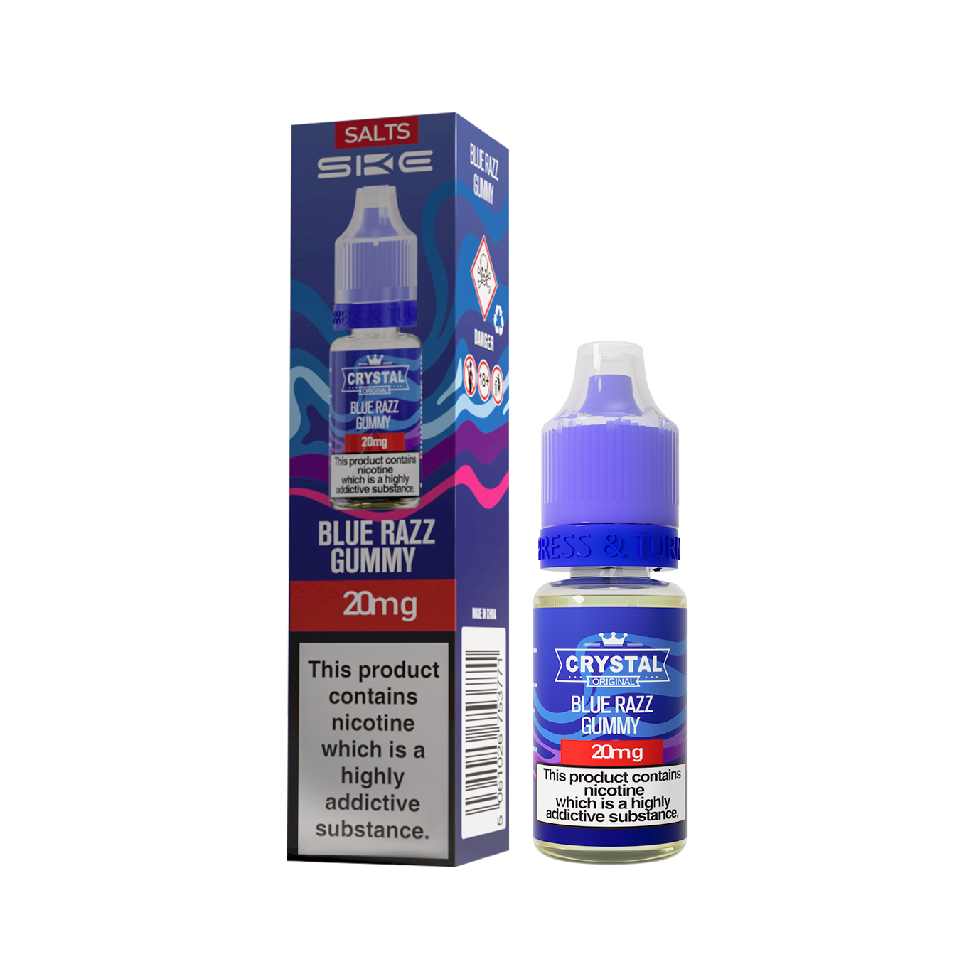 SKE CRYSTAL ORIGINAL SALTS 10ML BLUE RAZZ GUMMY (10) Main image