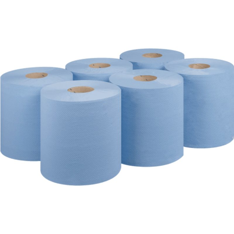 Blue Tissue Roll 6 Pack