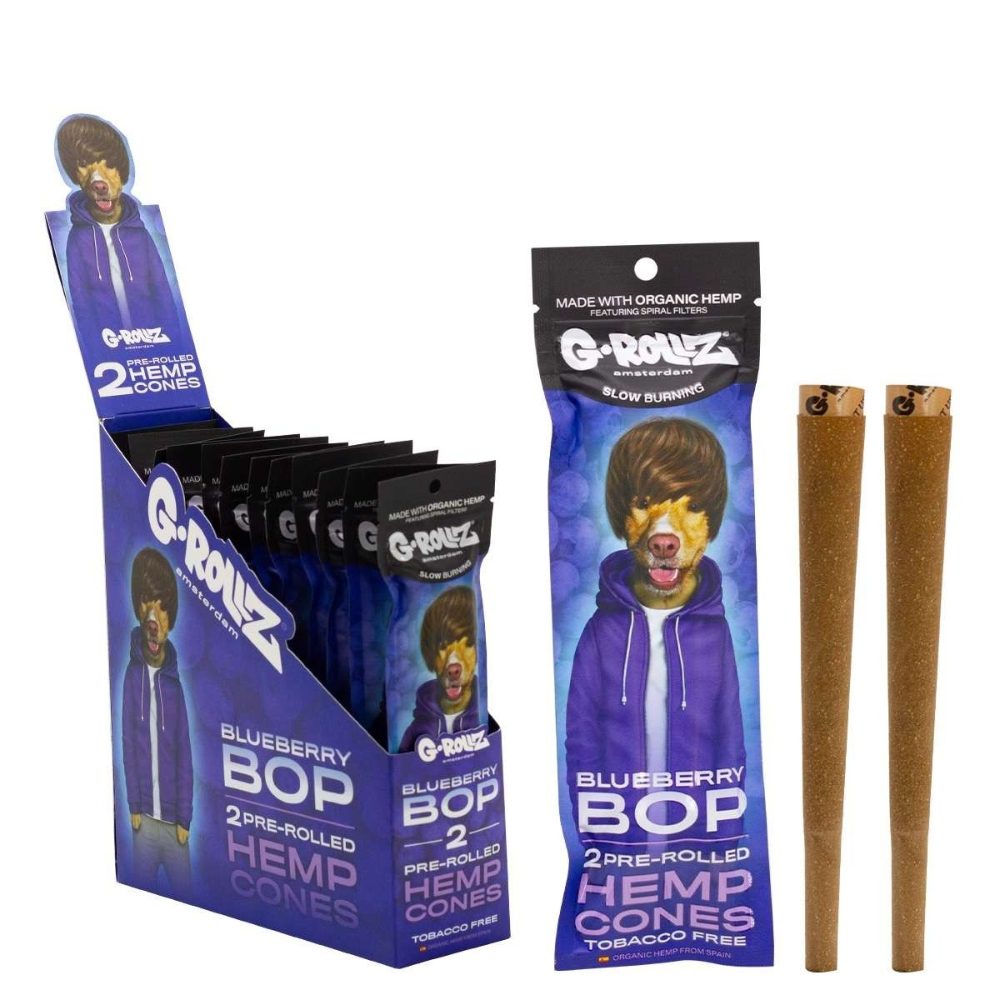 G-Rollz Amsterdam Hemp Wraps Blueberry Pop Pre Rolled 12 Pack