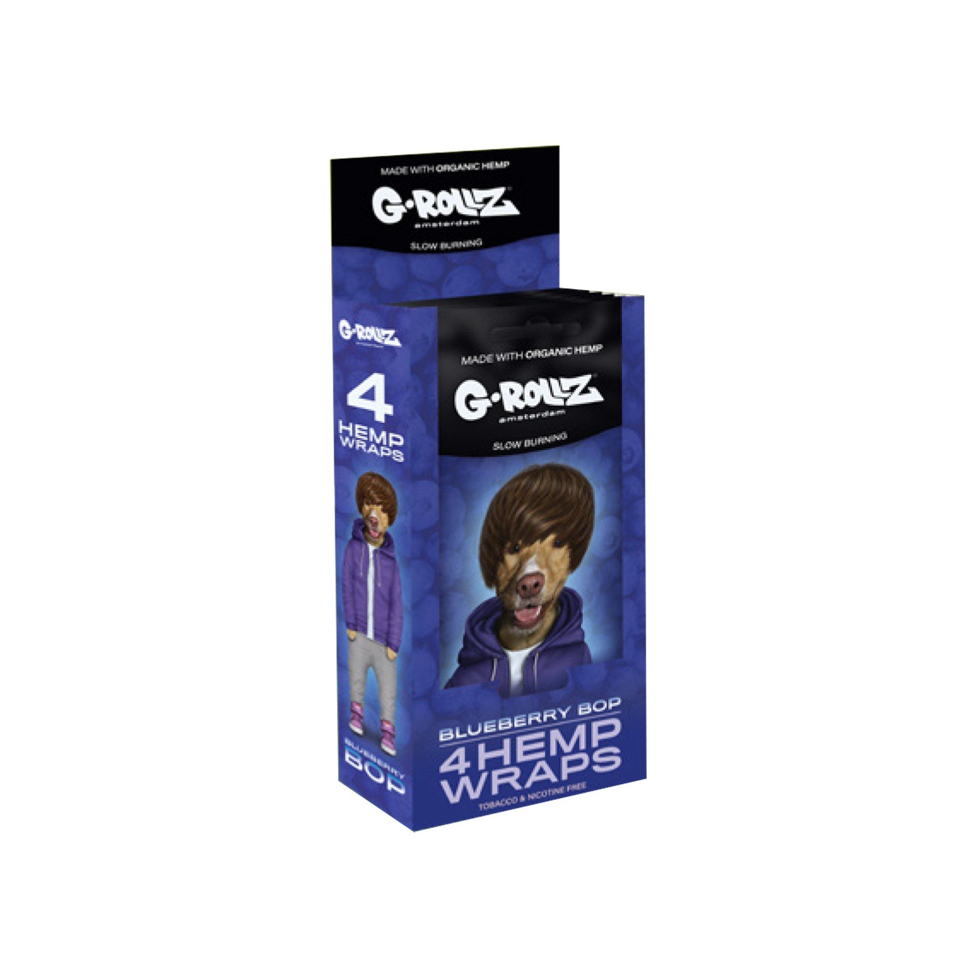 G-Rollz Amsterdam Blueberry Pop 4 Hemp Wraps 15 Pack Main image
