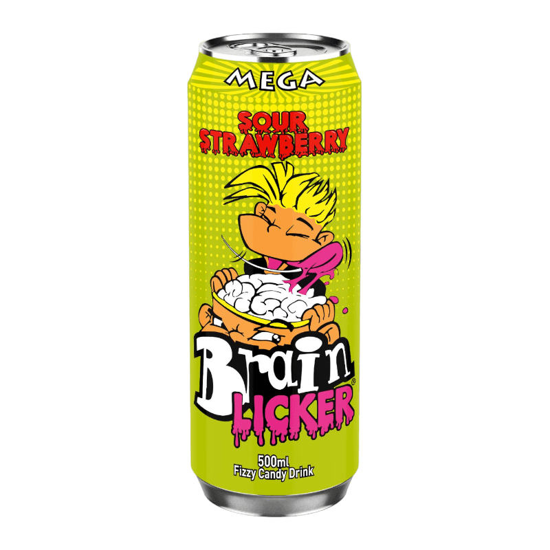 Brain Licker Sour Strawberry 500ml 12 Pack Main image