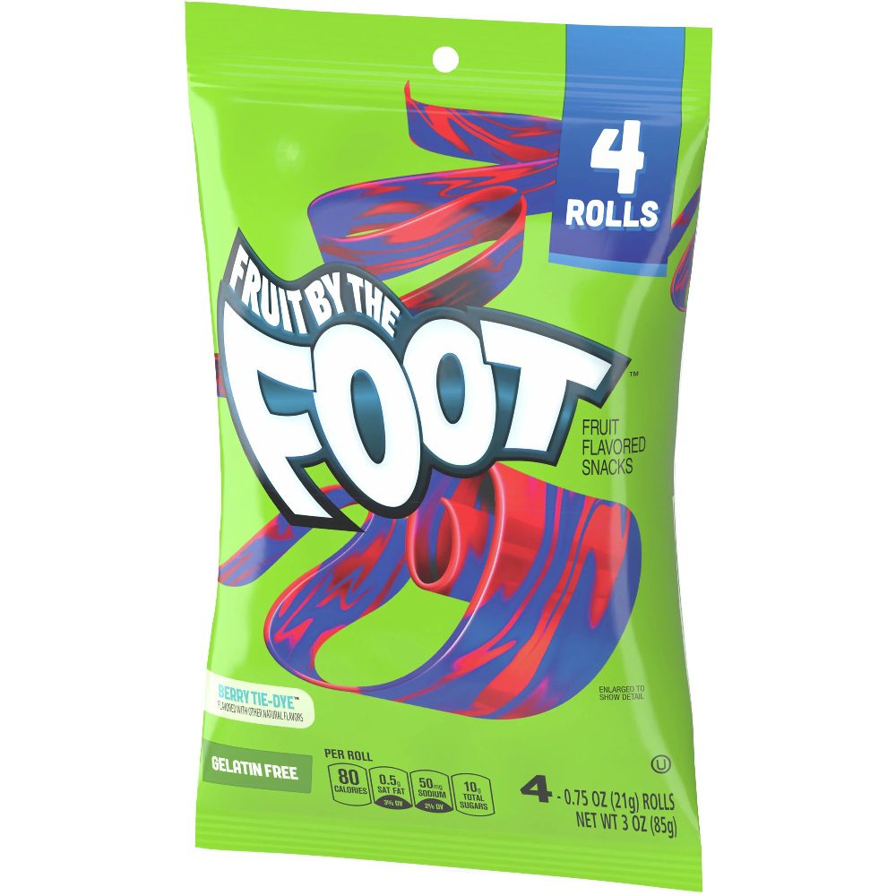 Fruit By The Foot Berry Tie Dye Flavour 21g 4 Rolls