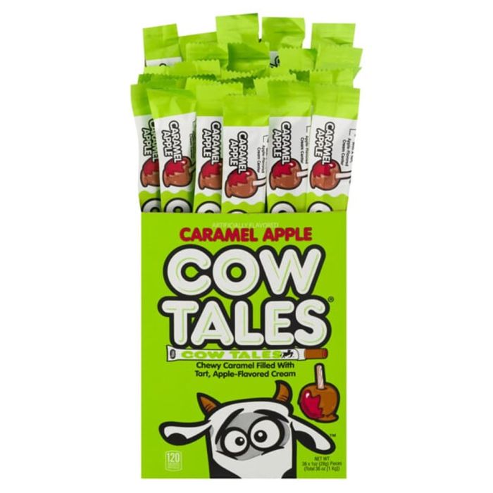 Cow Tales Caramel Apple Chewy Caramel Filled 28g 36 Pack