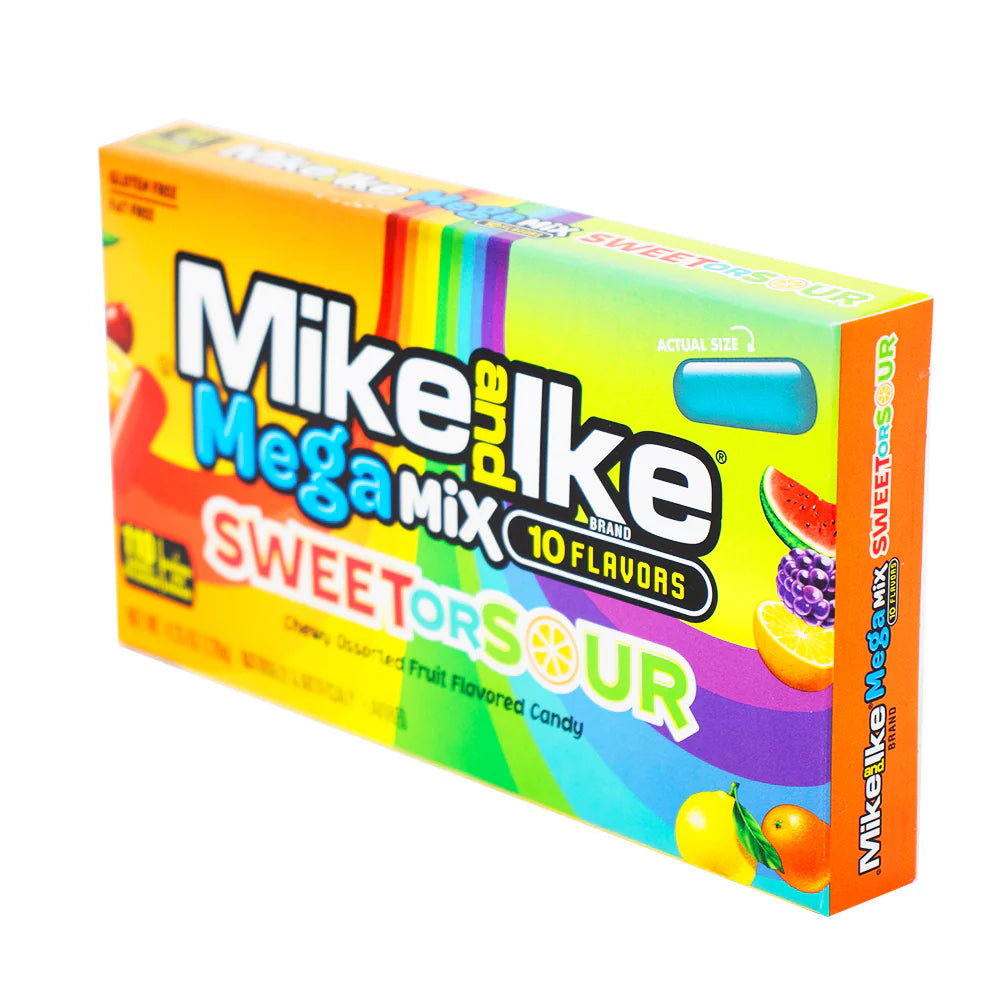 Mike & Ike Mega Mix Sweet and Sour Flavoured Candies 120g Main image