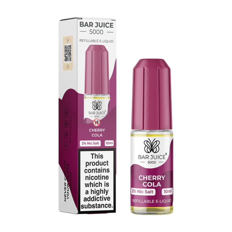 Bar Juice 5000 Nic Cherry Cola Flavour 10ml 10 Pack - 20mg