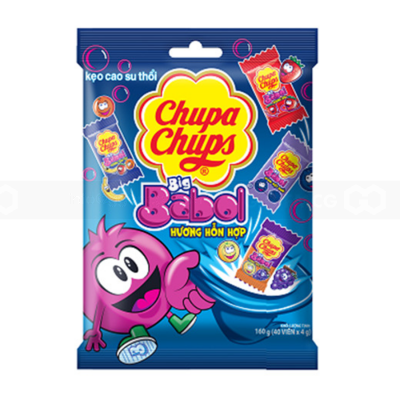 Chupa Chups Big Babol Fruity Assorted 140g (Pack of 40)