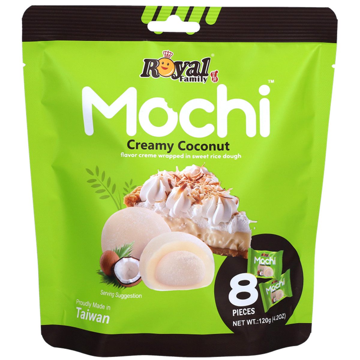 Royal Family Mochi Creamy Coconut Individually Wrapped 120g Main image