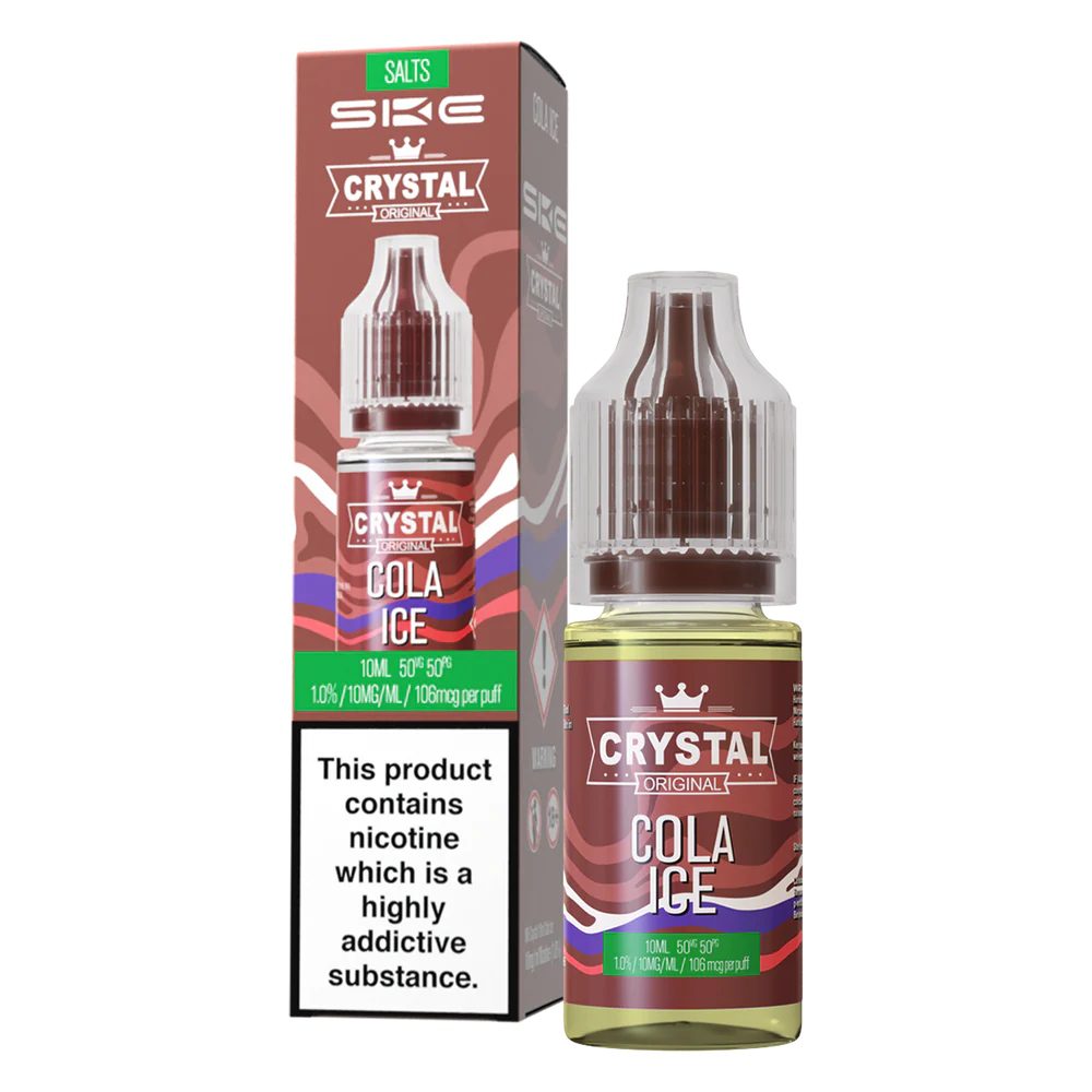 Crystal Nic Salt 10ml Cola Ice 10 Pack