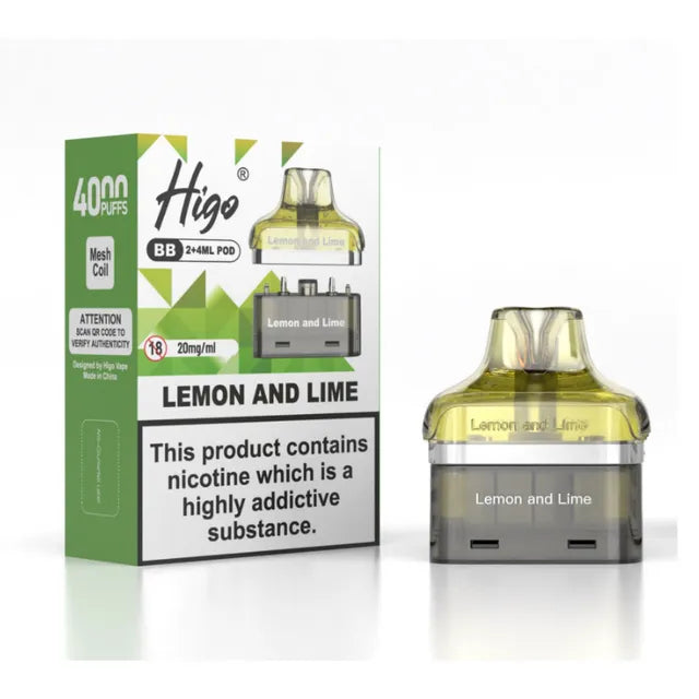 Higo BB 4000 Pod - Lemon Lime Main image