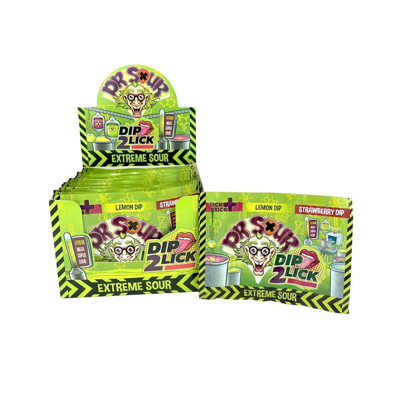 Dr Sour Dip 2 Lick Extreme Sour 18g 24 Pack