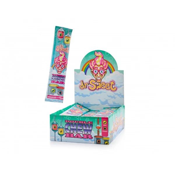 Dr Sweet Double Chew Bar Banana Strawberry Flavour 40g 24 Pack Main image