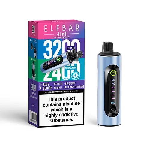 ElfBar 4in1 Prefilled Pod Bar 5 Pack - Blue Edition Main image