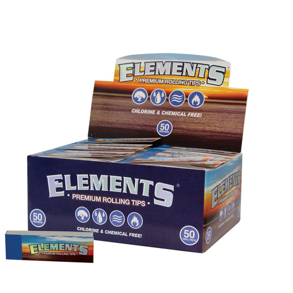 ELEMENTS FILTER TIPS UNPERFORATED SLIM FILTERTIPS (50) Main image