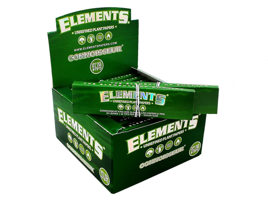 ELEMENTS GREEN CONNOISSEUR PAPERS + TIPS (32) Main image