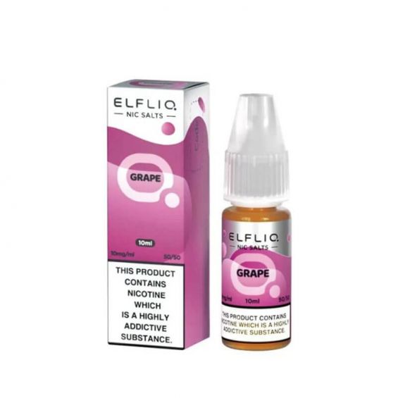Elfliq Nic Salt 10ml Grape Pack of 10 Main image