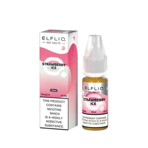 Elfliq Nic Salt 10ml Strawberry Ice Pack of 10