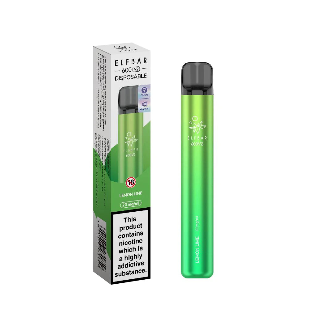 Elf Bar V2 Lemon Lime Bar 10 Pack