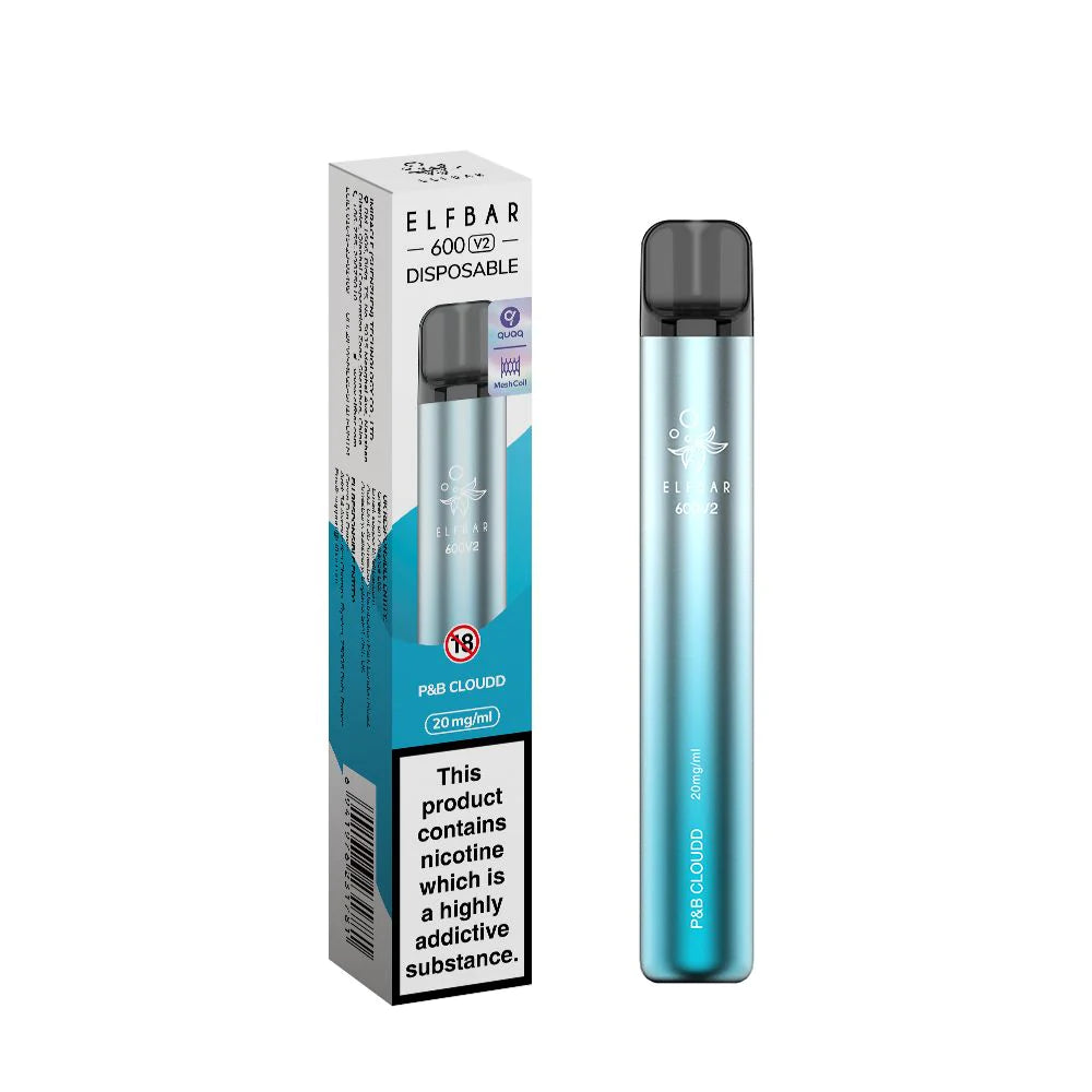 Elf Bar V2 P&B Cloud (Cotton Candy) Bar 10 Pack