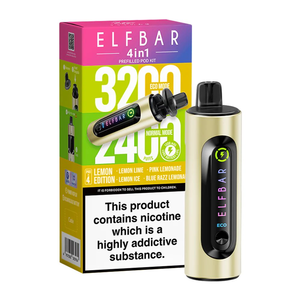 ElfBar 4in1 Prefilled Pod Bar 5 Pack - Lemon Edition
