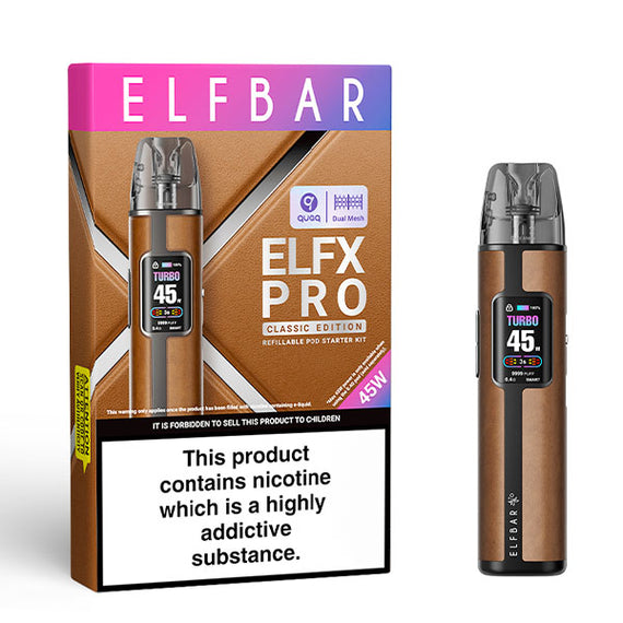 ELFBAR ELFX PRO POD KIT COWBOY BROWN Main image