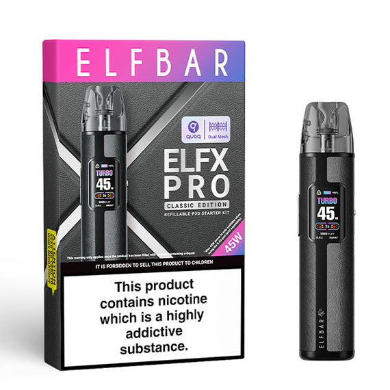 ELFBAR ELFX PRO POD KIT COWBOY BLACK Main image