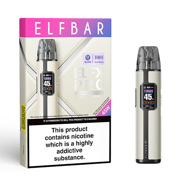 ELFBAR ELFX PRO POD KIT WHITE Main image