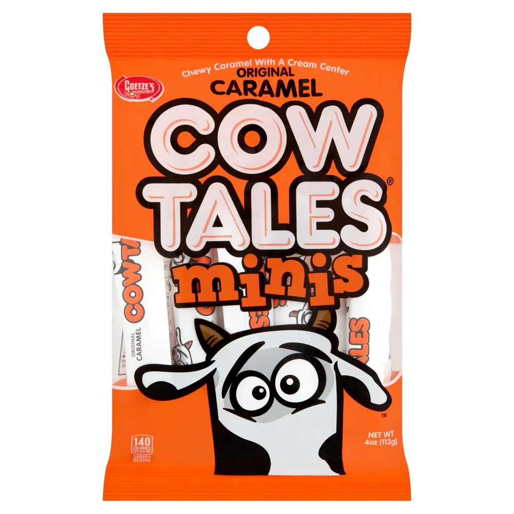 Goetze's Original Carmal Cow Tales Minis 113g Peg Bag