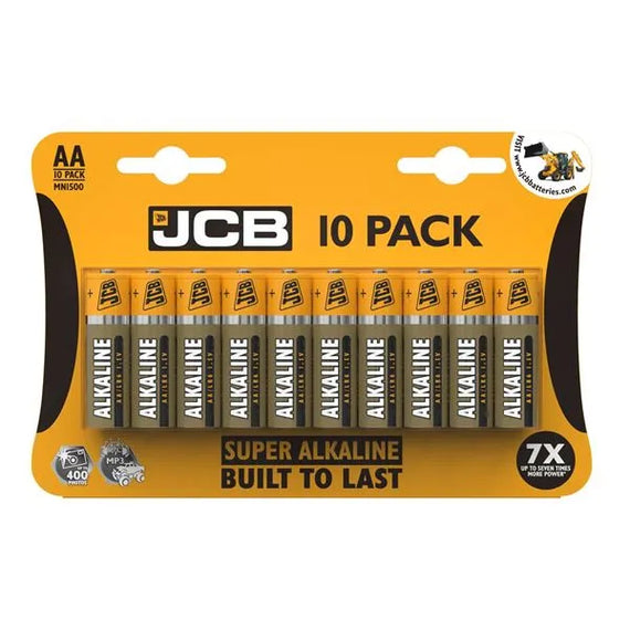 JCB AA SUPER ALKALINE BATTERIES - PACK OF 10 (10) Main image