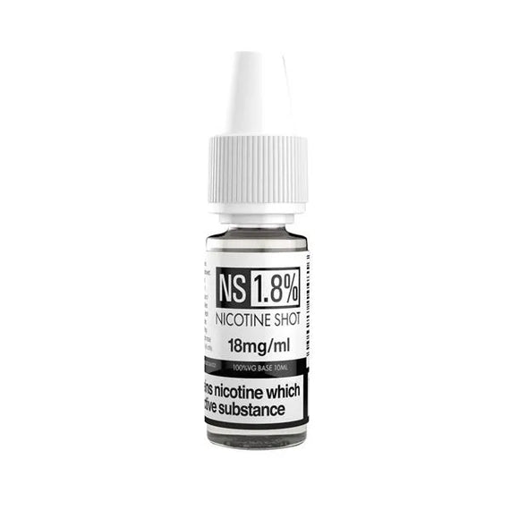 NICOTINE SHOT 10ML 18MG 70% VG BOX OF 100