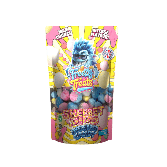 FREEZY TREATS FREEZE DRIED CANDY SHERBET PIPS (12) Main image