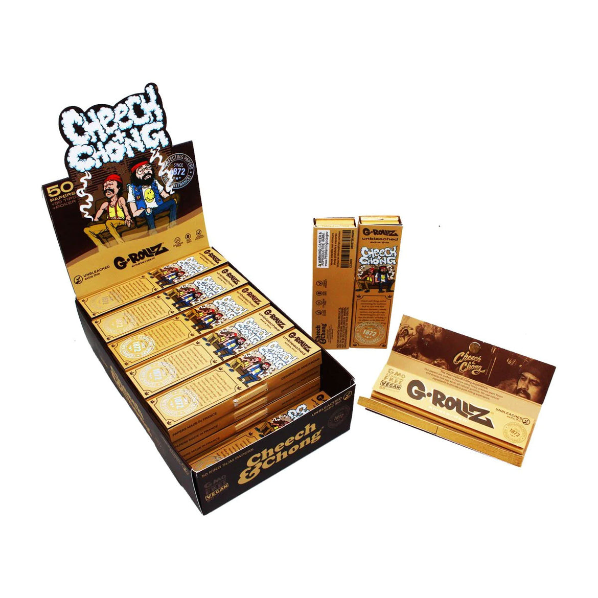 G-ROLLZ CHEECH & CHONG "IN DA CHAIR" KS + TIPS (24) Main image