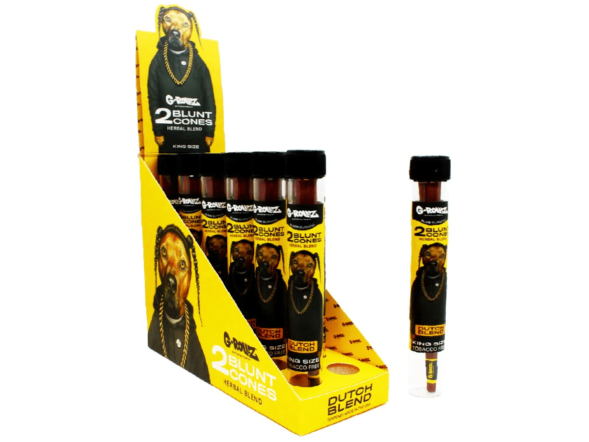 G-Rollz Dutch Blend King Size Blunts Cones 12 Pack