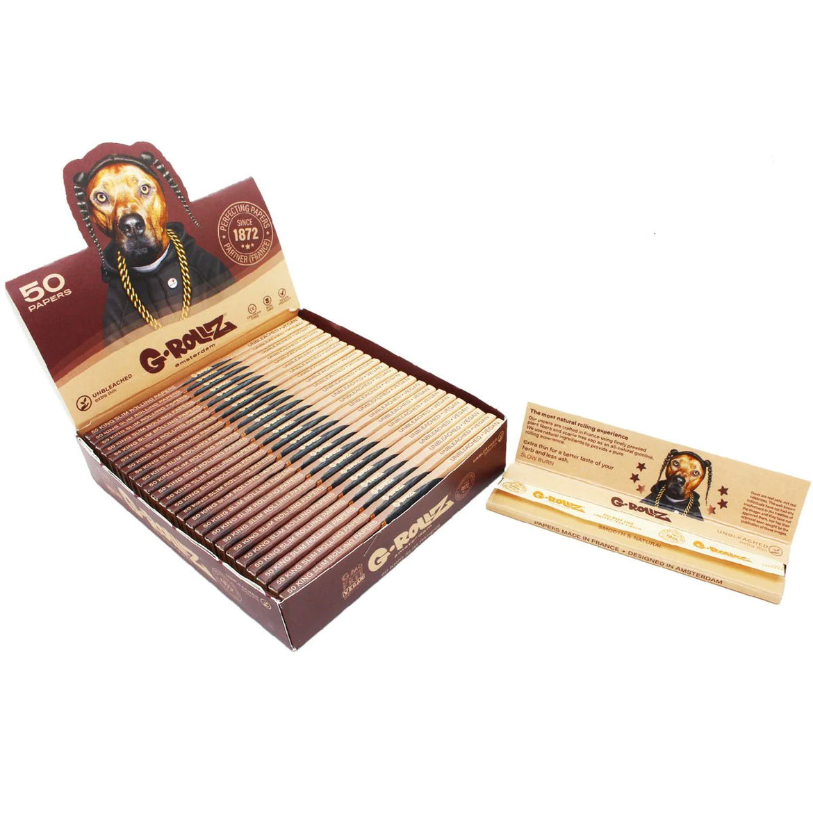 G-ROLLZ PETS ROCK UNBLEACHED KS SLIM (25) Main image