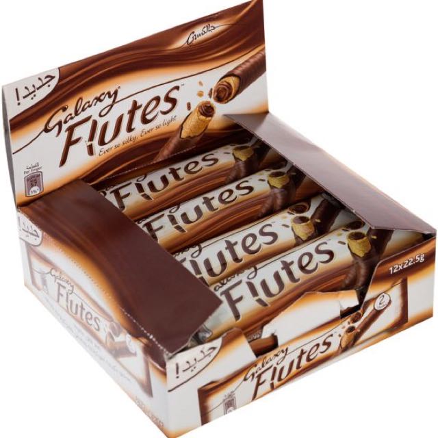 Galaxy Flutes Chocolate 22.5g 12 pack Main image