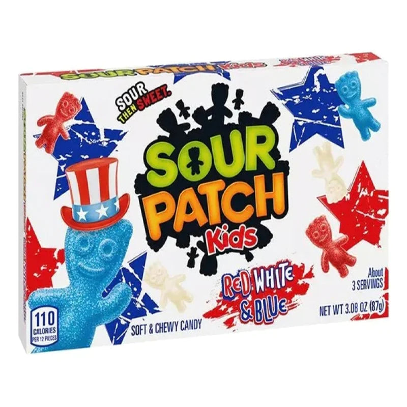 Sour Patch Kids Red White & Blue Theatre Box 87g Main image