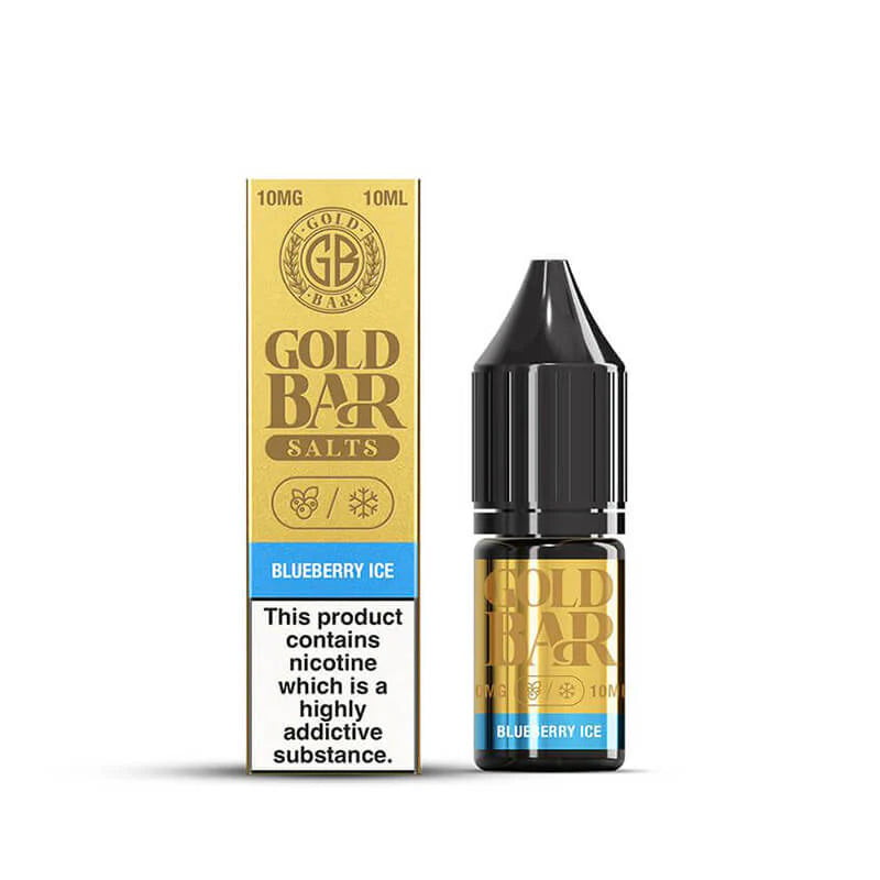 GoldBar Nic Salts Blueberry Ice 10x10mg