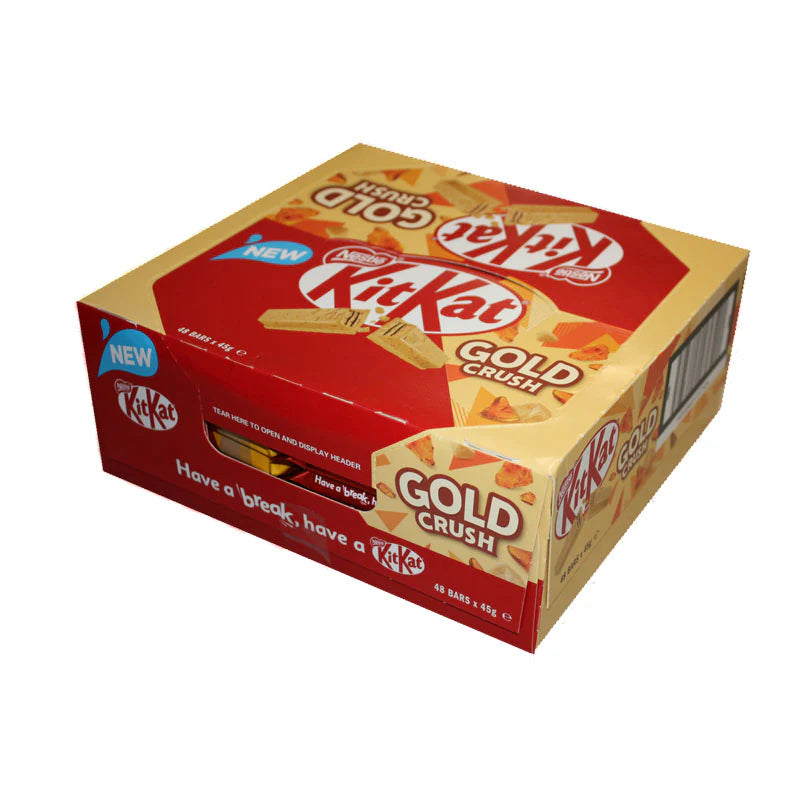 Nestle KitKat Gold Crush 4 Finger Bar 48 x 45g